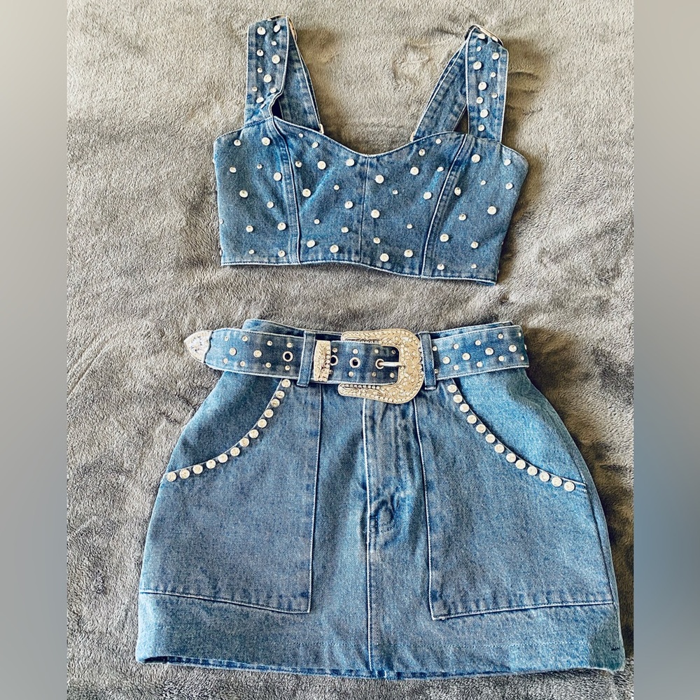 Show Me Your MUMU Denim Set